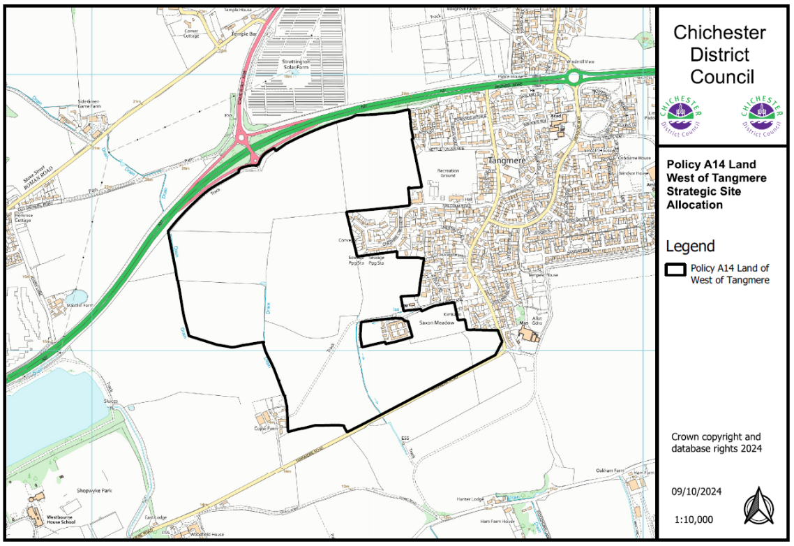 Policy A14 Map - Tangmere SDL