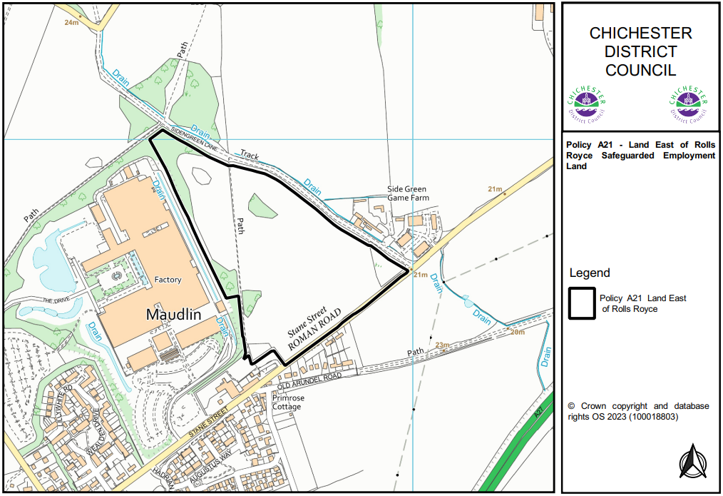 Policy A21 Land East of Rolls-Royce