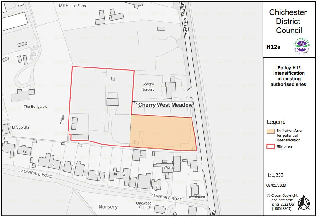 Map H12a - Cherry West Meadow 